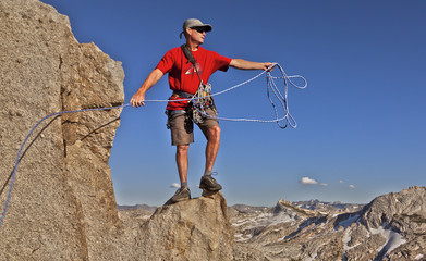 Climber on the edge.