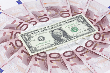 Euros and dollar