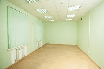 empty office space with windows