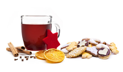 Glühwein mit Plätzchen