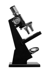 microscope isolated on white