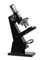 microscope isolated on white