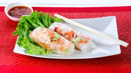 spring rolls with vegetables