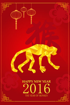 Chinese New Year design for Year of monkey