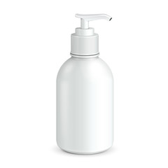 Gel, Foam Or Liquid Soap Dispenser Pump Plastic Bottle White
