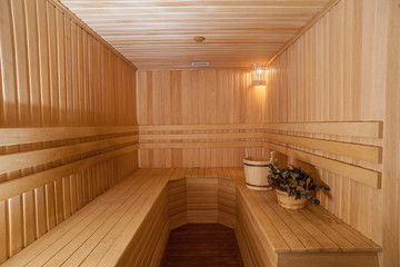 Finnish Sauna with Wooden