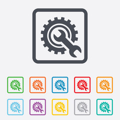 Repair tool sign icon. Service symbol.