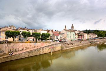 Fototapeta na wymiar La Saône et Tournus, Bourgogne