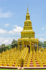 Golden pagodas.