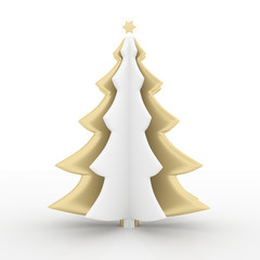 Golden Christmas Tree