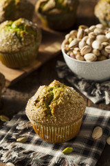 Homemade Green Pistachio Muffins