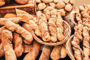 pile of french baguette