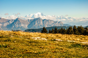 Le Mont Blanc vu du Semnoz