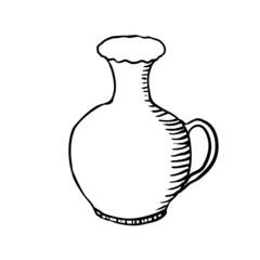 vase, sketch vector illustration