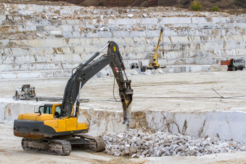 marble quarry, white marble