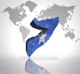 Fototapeta premium Map of somali