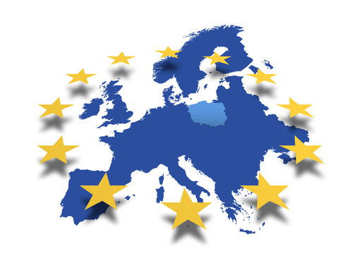 Fototapeta Landkarte *** Europa Polen