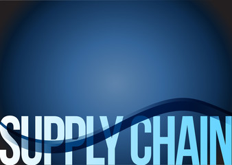 supply chain text illustration design