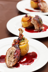 Christmas roast goose