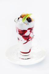 dessert with berries