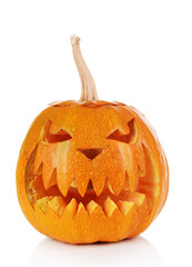 Halloween pumpkin isolated on white