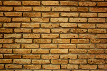 Old brown brick wall.