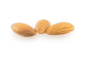 Three almonds