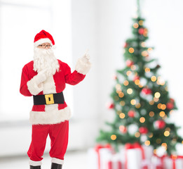 man in costume of santa claus