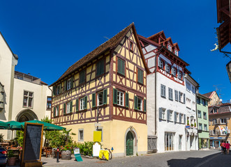 Fachwerk houses in the city center of Konstanz, Germany