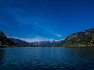 Zeller See in den Alpen von Österreich