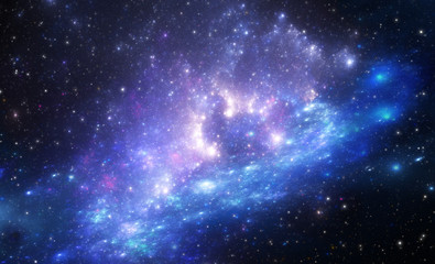 Fototapeta na wymiar Nebula is a place where new stars are born