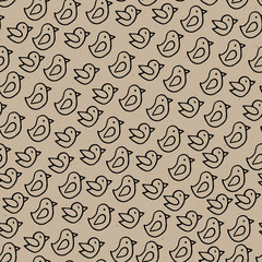 Birds seamless pattern