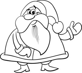 santa claus cartoon coloring book