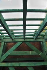 roof, wood, construction, traditional, natural, skeleton,