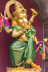 Golden statue of Ganesha