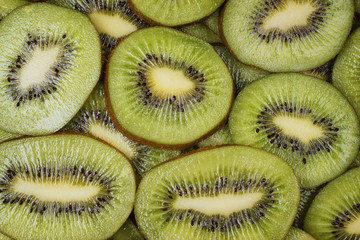 fresh juicy sliced kiwi background