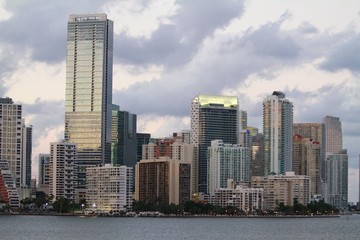 Fototapeta na wymiar Brickell view - Miami financial district