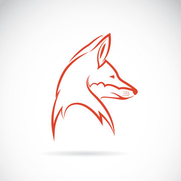 Vector image of an fox head