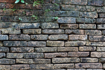 Close up of old  brick-wall, texture background
