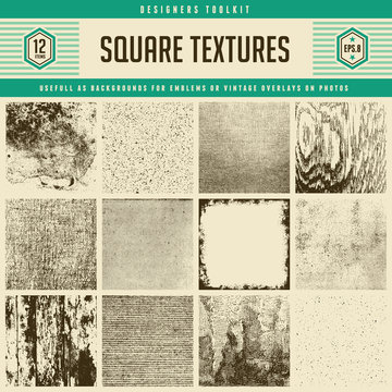 12 textures - from subtle to heavily distressed