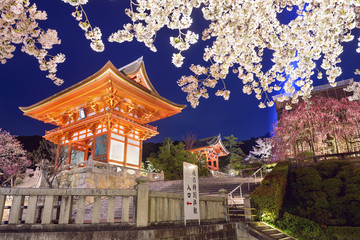 Kiyomizu-dera Shrine In Kyoto, Japan in the Spring