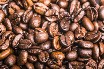Coffee beans background