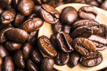 Coffee beans background