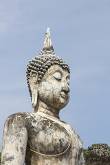 Ancient Buddha Statue of Sukhothai, World heritage in Thailand