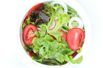Obraz na płótnie Canvas Fresh vegetable salad