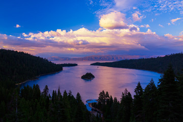 Emerald Bay sunset, Lake Tahoe