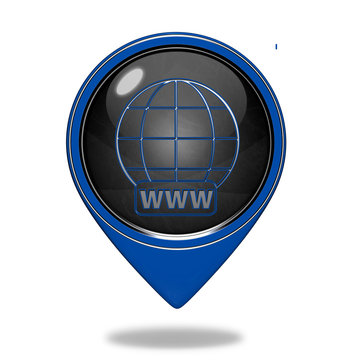 www pointer icon on white background