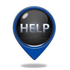help pointer icon on white background