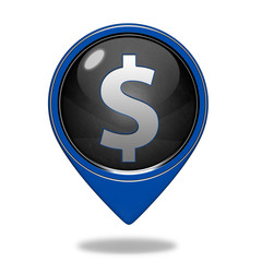 money pointer icon on white background