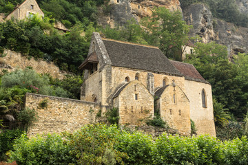 Fototapeta na wymiar The Church in La Roque-Gageac